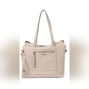 EUC Steve Madden Beige Gray Tote Bag